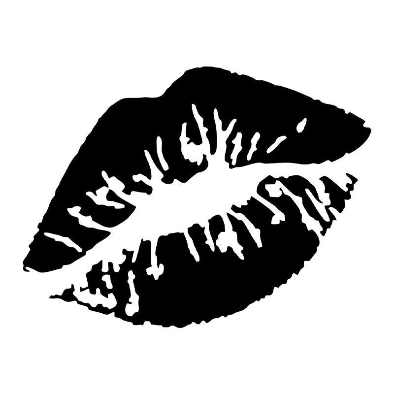 G091 10X7.5CM Car Sticker Kiss Lips Car Motorcycle Decoration Reflection Waterproof Car Shape Custom Sticker Car Accessories