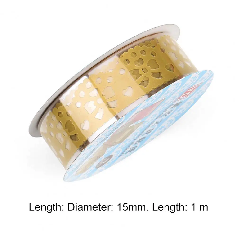 2 rolki Hollow DIY cukierki kolor Washi taśma koronkowa koreański styl darmowe cięcie łatwy w użyciu wiele kolorów ozdobnych DIY Mini taśma koronkowa