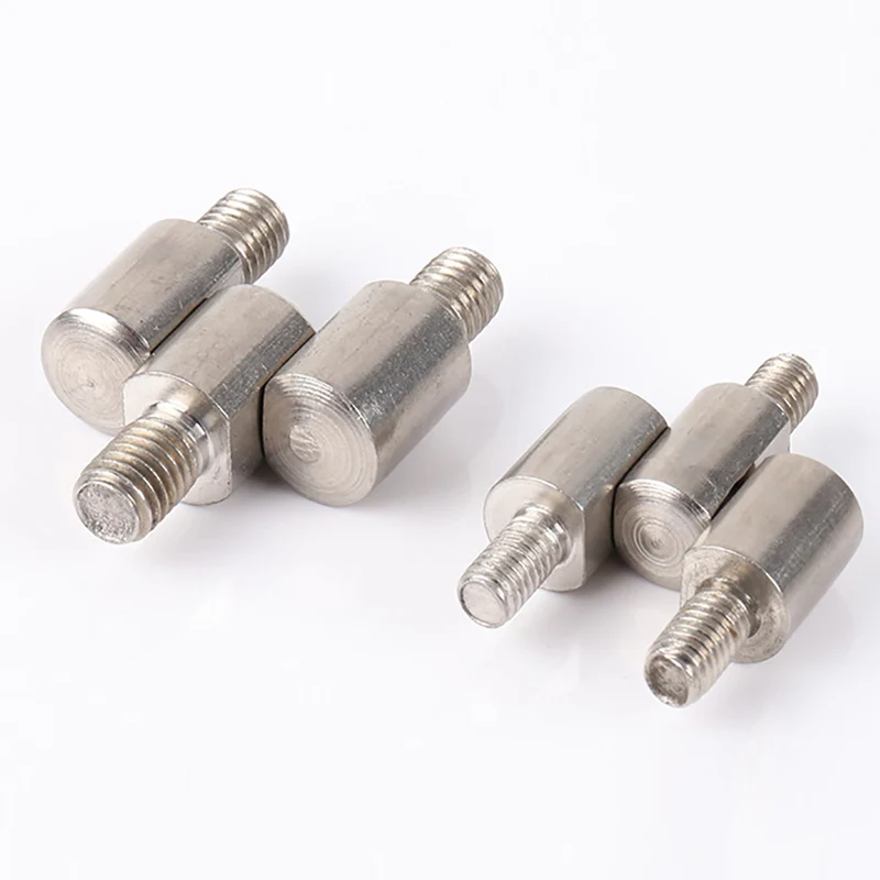 Stainless Steel Triple Hinge Distribution Box Accessories With Internal  External Threaded Welded Door Shaft Three In One Hinge