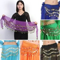 Thailand/India/Arab Dancer Skirt Women Sexy Belly Dance Hip Scarf Wrap Belt Dancer Skirt Female Show Sequins Tassels Costumes
