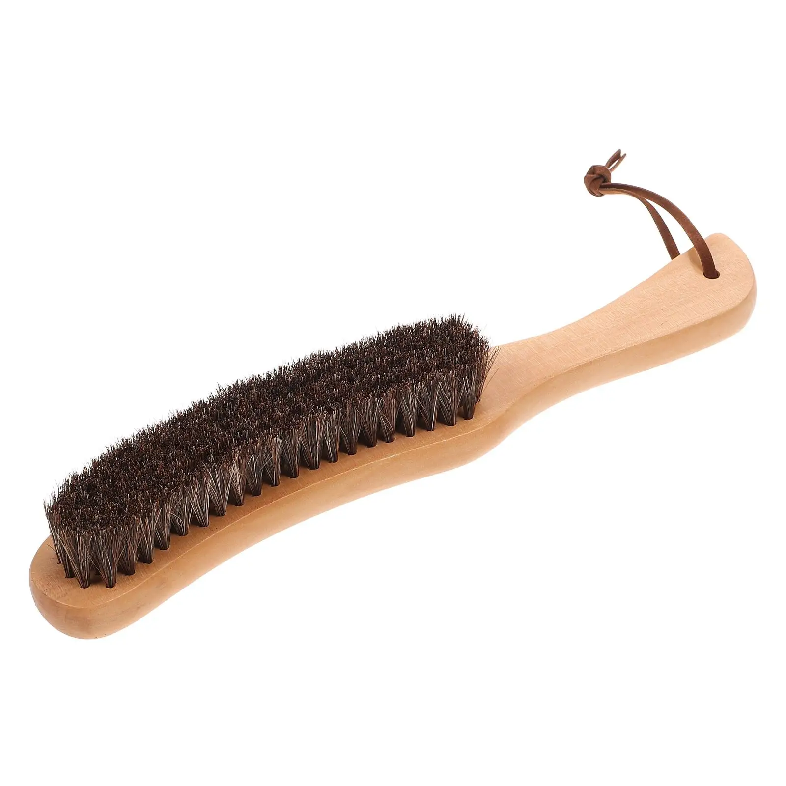 

Horsehair Cleaning Brush for Household Lint Remover Bamboo Circle Rug Furniture Broom Natural Soft Mane Tail Hair Removes Dust