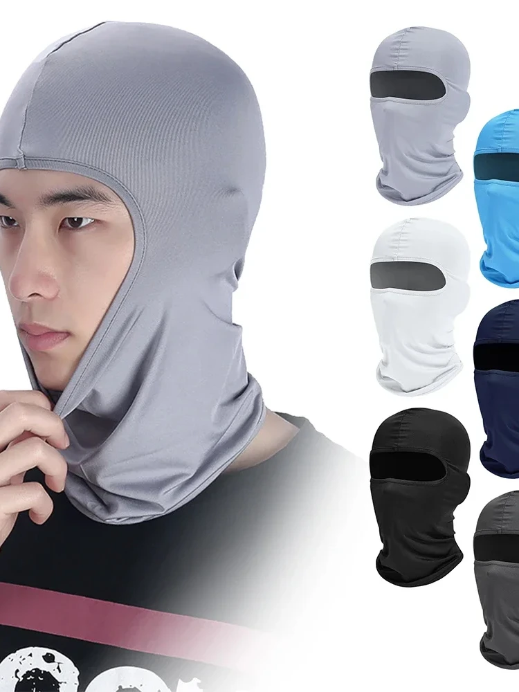 AliExpress Balaclava Full Face Mask Hiking Cycling Camping Hunting Airsoft Cap Bike Head Cover Summer Men Women Ski Mask Hiking Scarves