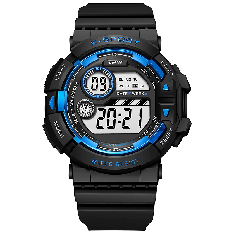 2025 New High Quality Fashion Waterproof Digital Sports Watch Multifunctional Electronic Cool Wristwatch for Boys and Girls