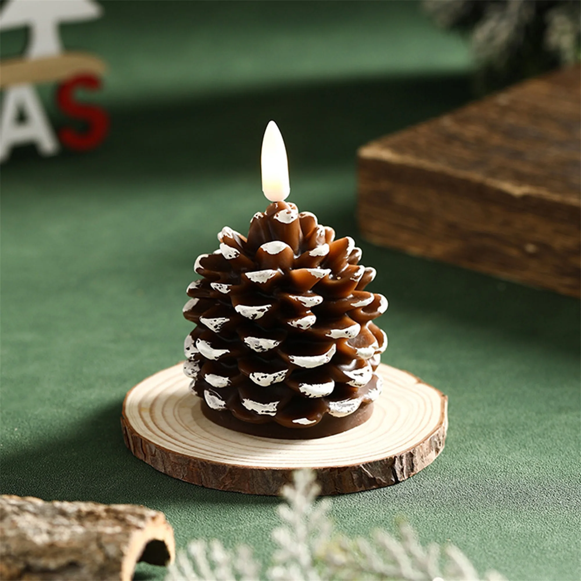 مجموعة شموع عديمة اللهب LED مكونة من 3 شموع وامضة تعمل بالبطارية مع مؤقت تحكم عن بعد لديكور المنزل وحفلات الزفاف وعيد الميلاد #4