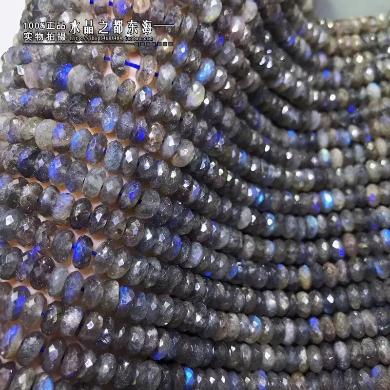 

Лабрадорит Радуга черный круглый граненый 4*7 мм 38 см для изготовления ювелирных изделий своими руками FPPJ оптовая продажа свободные бусины природа