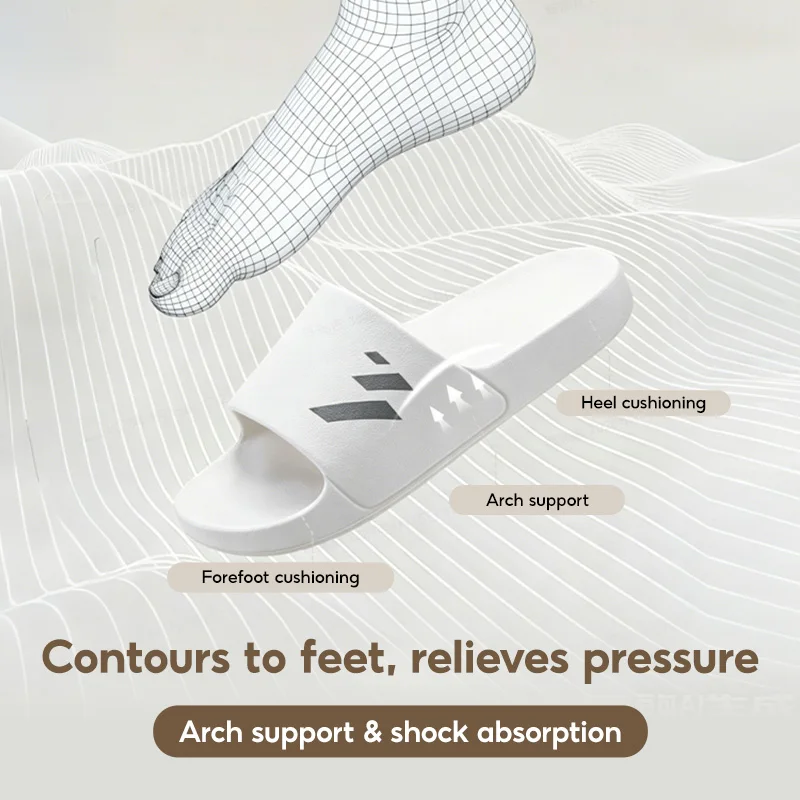 361 Degrees Men and Women slippers Breathable Soft Comfortable Skidproof Antibacterial EVA Outdoor Casual Home shoes 622617001 image 6