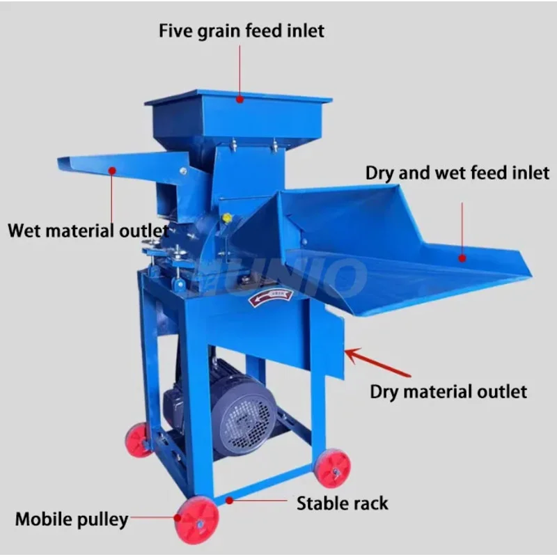 

Dry Straw Crusher Feed Hammer Grain Ultra Fine Crushing Machine Corn Mill And Grass