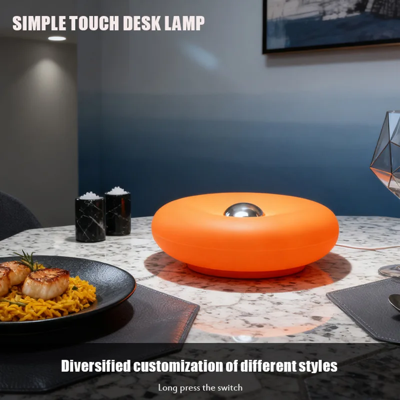 

Intelligent Matter Bedhead Night Light Creative Decorative Desk Lamp Advanced Home Atmosphere Light Glass Donut Wall Light