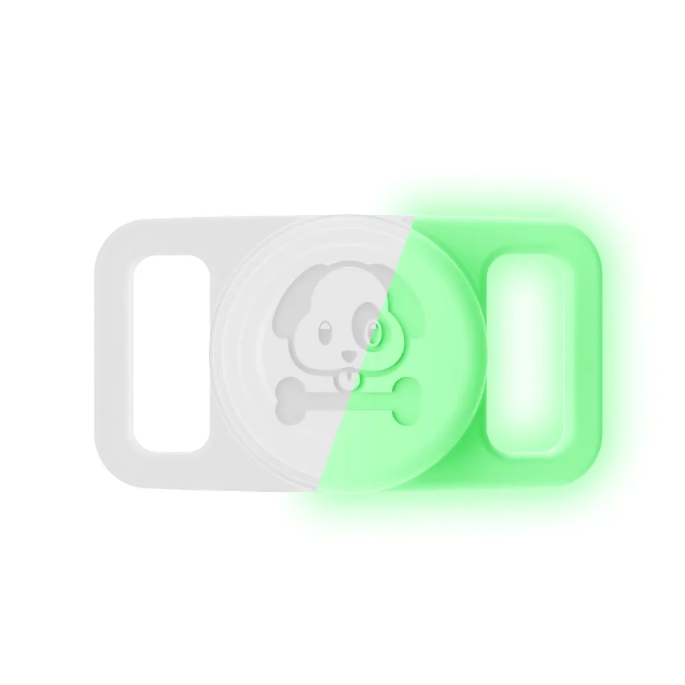 سيليكون طوق الحيوانات الأليفة غطاء سيليكون مضيئة لمكافحة خسر المقتفي واقية كم الملحقات حماية حامي ل AirTag #5