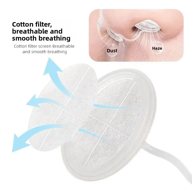 4 Pairs/1 Set Disposable Invisible Nasal Filter Plug Nasal Dilator Anti Dust Pollutant Haze Industrial Nasal Mask Filter