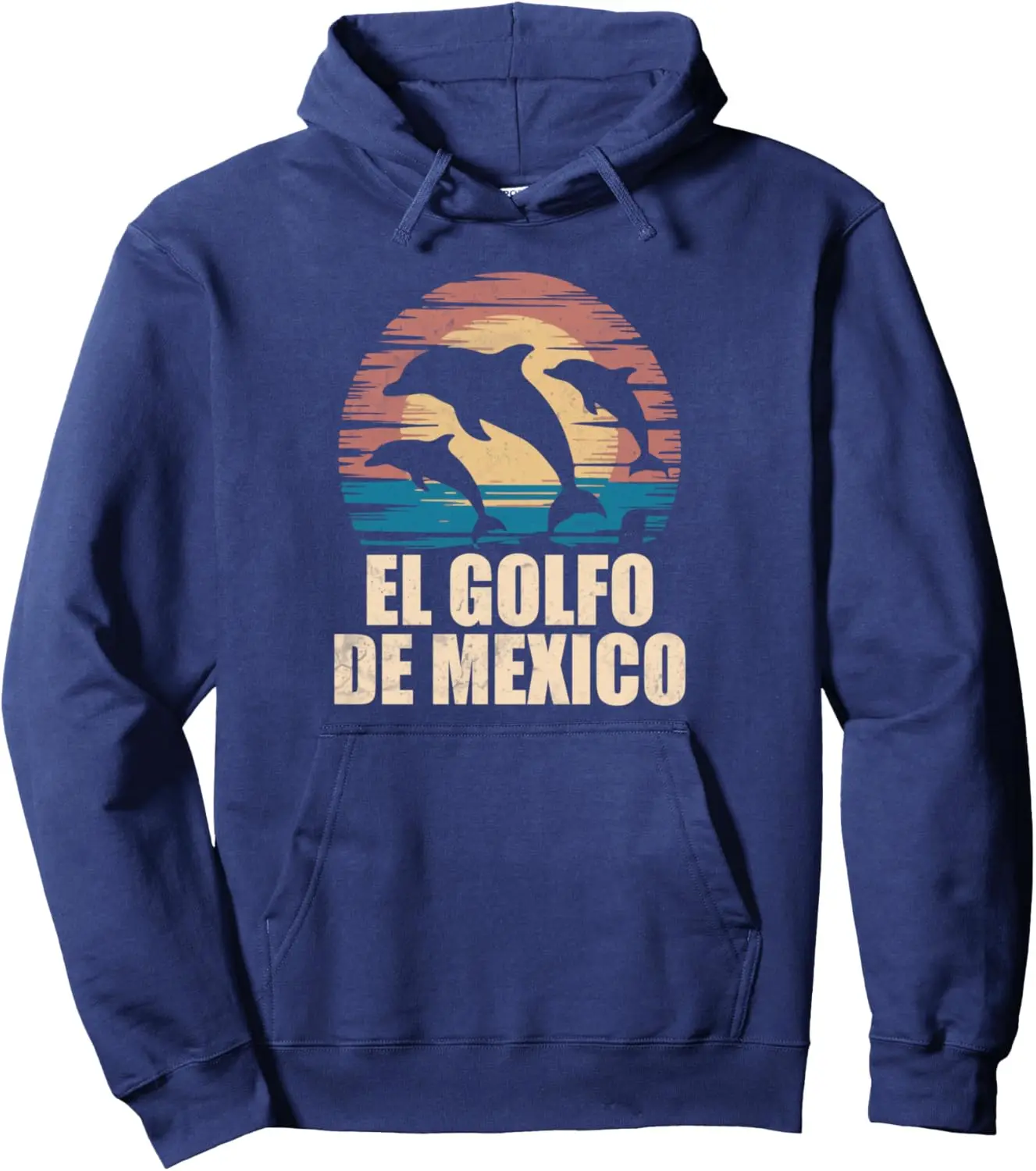 El Golfo De México Dolphin Sudadera con capucha Casual Streetwear Sudadera personalizable Sudadera con capucha gráfica impresa personalizada