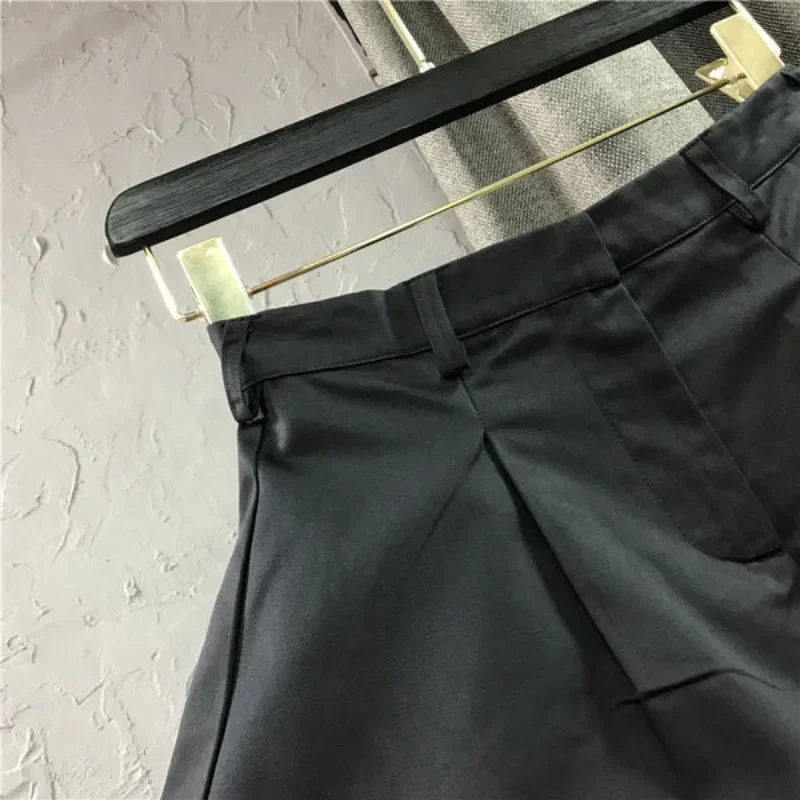 Korean Y2k Shorts For Women High Waist Fashion Wide Leg Pants 2026 New Bottoms Casual Fashion Shorts Pantalones Cortos De Mujer