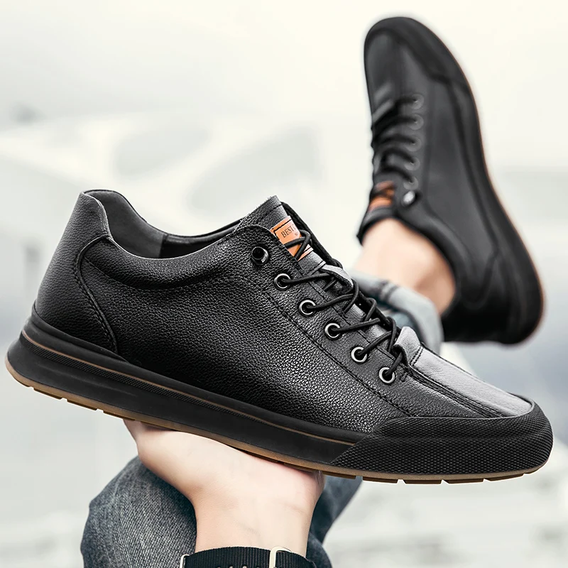 Men's Height Increasing Elastic Lace Up Casual Shoes Fashion Street Vacation Elevator Sneakers Breathable Hidden Lift Big Size