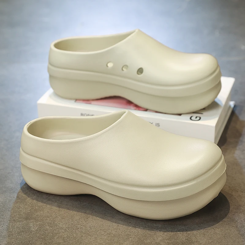 

Модные мужские и женские тапочки, домашние садовые сабо, непромокаемая обувь для шеф-повара, пляжные сандалии, тапочки для работников домашних животных, уличная обувь для рыбалки