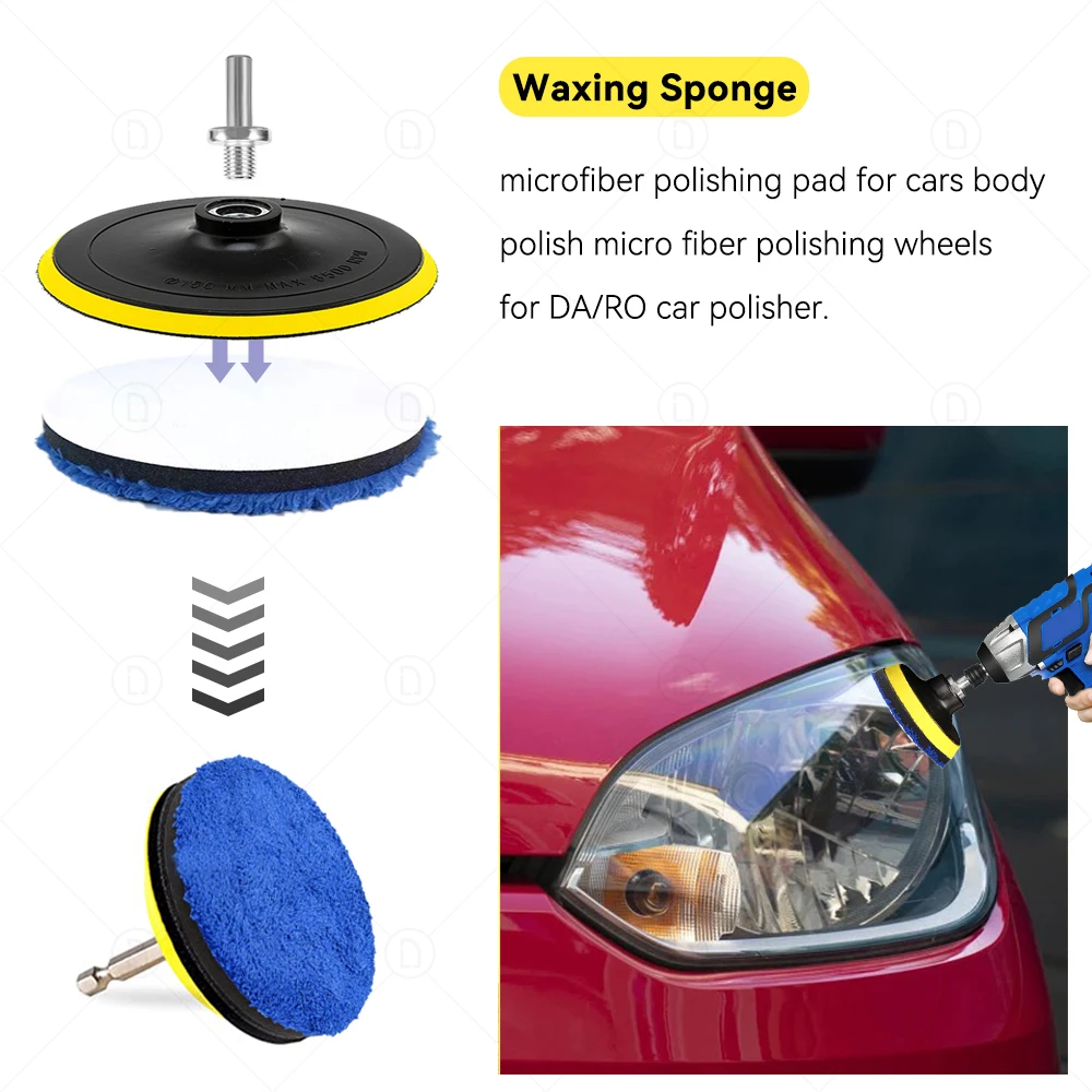 Sand Paper Sanding Discs Hook And Loop Adhesive Sandpaper For Car Headlight Restoration Polishing Sander Polisher Backing Pad