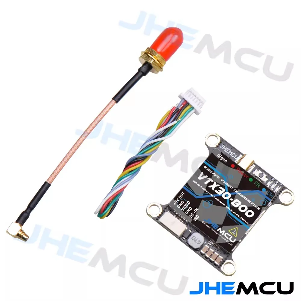 Jhemcu vtx30-0. 5 800g 40ch Pitmode 25mw 5,8 mw 200mw 400mw 800mw einstellbar vtx 2-6s 30x30mm für rc fpv Racing Freestyle Drohne