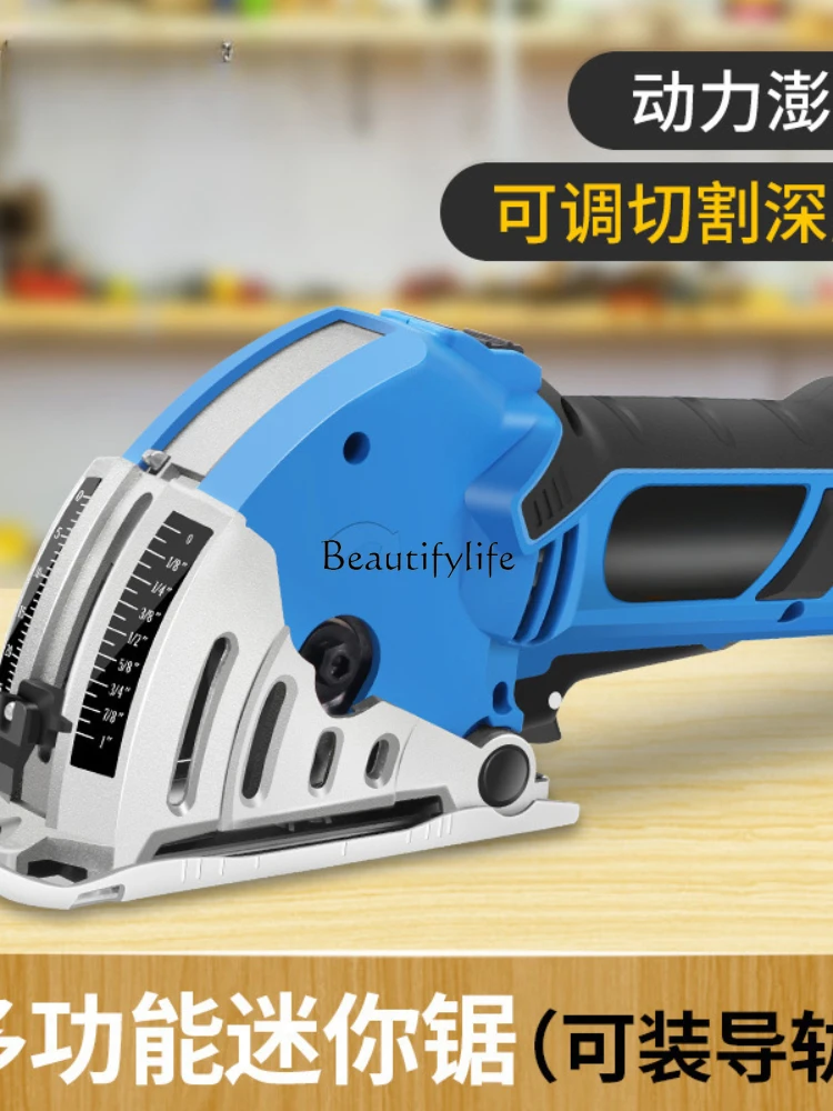 Multifunctional handheld chainsaw with slide rail Mini saw Woodworking Cutting Standard Set