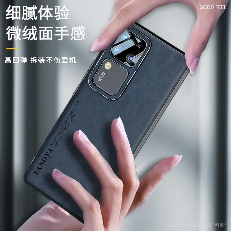 Case For VIVO V30 Pro Cover Luxurious leather matte skin-friendly phone case For VIVO V 30 V30Pro shockproof bumper Funda