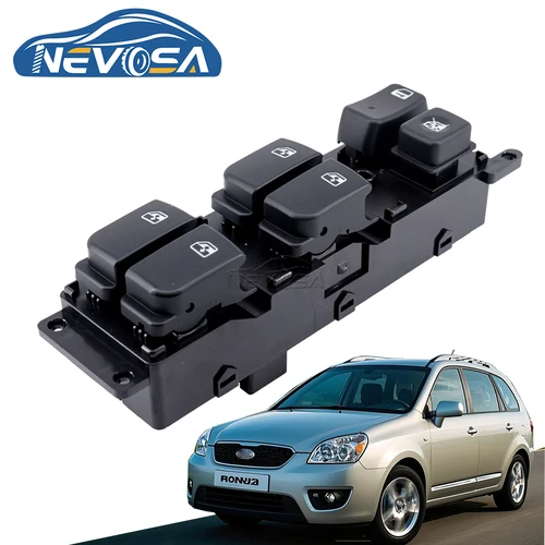 Interruptor de ventana principal para Kia Carens RONDO 2006 2007 2008 2012 93571-1D200 botón de cristal del conductor delantero izquierdo 935711 D3013 935711 D2003