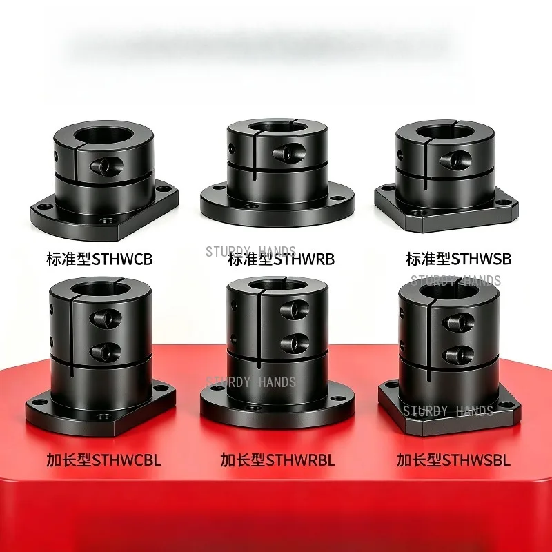 1pc Metal Flange Guide Shaft Support, Optical Axis Fixed Seat, Metal Flange Open Type Bracket, Household Hardware Accessories