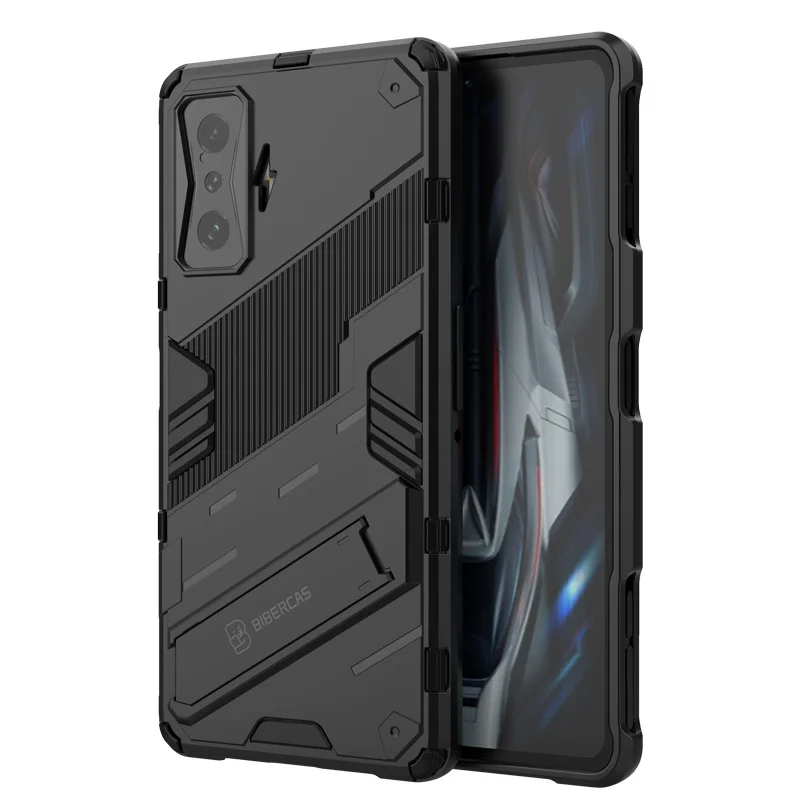 For Xiaomi POCO F4 GT Case Armor Shockproof Phone Cases For Poco Poko Pocco Little F4GT F 4 GT Silicone Bumper Kickstand Cover