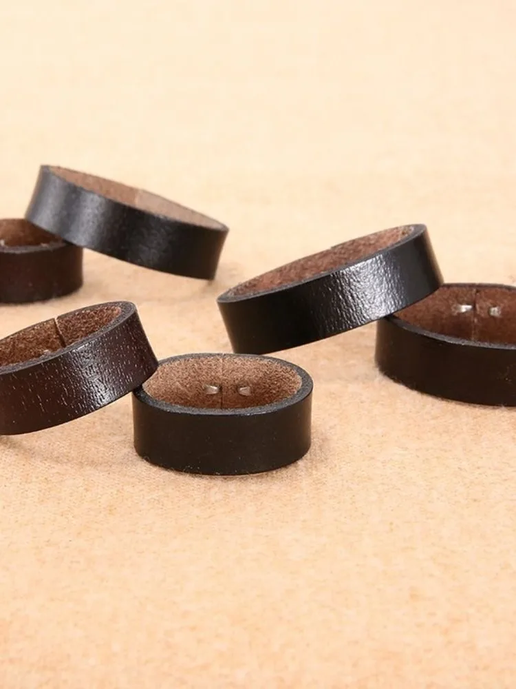 Boucle de ceinture universelle vintage pour adolescent, cuir véritable, bricolage, lien de ceinture, constructeur de retenue, garde-ceinture, accessoires de ceinture