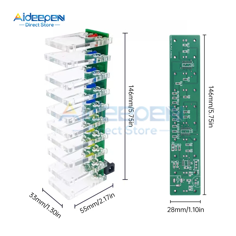 LED التحكم الصوتي الموسيقى الطيف عرض لاقط الضوء المحيط الغلاف الجوي إيقاع ضوء سيارة جو مصباح تيار مستمر 5-12 فولت