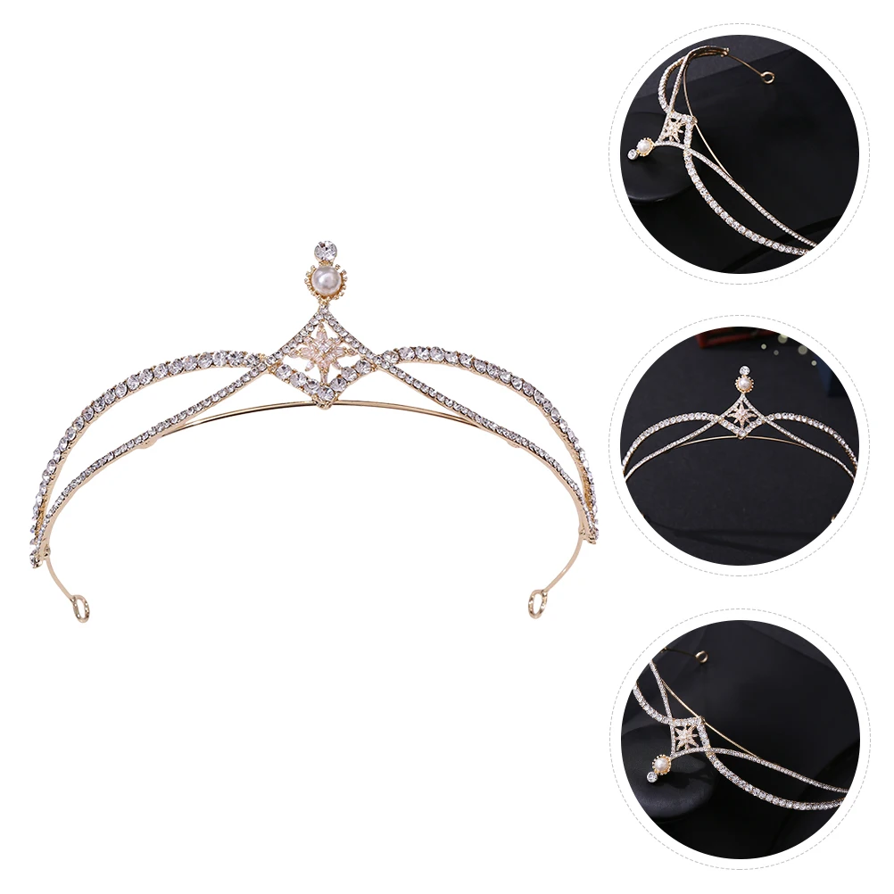 

Crown Headband Party Exquisite Bridal Lady Decor Bride Headdress Birthday Banquet