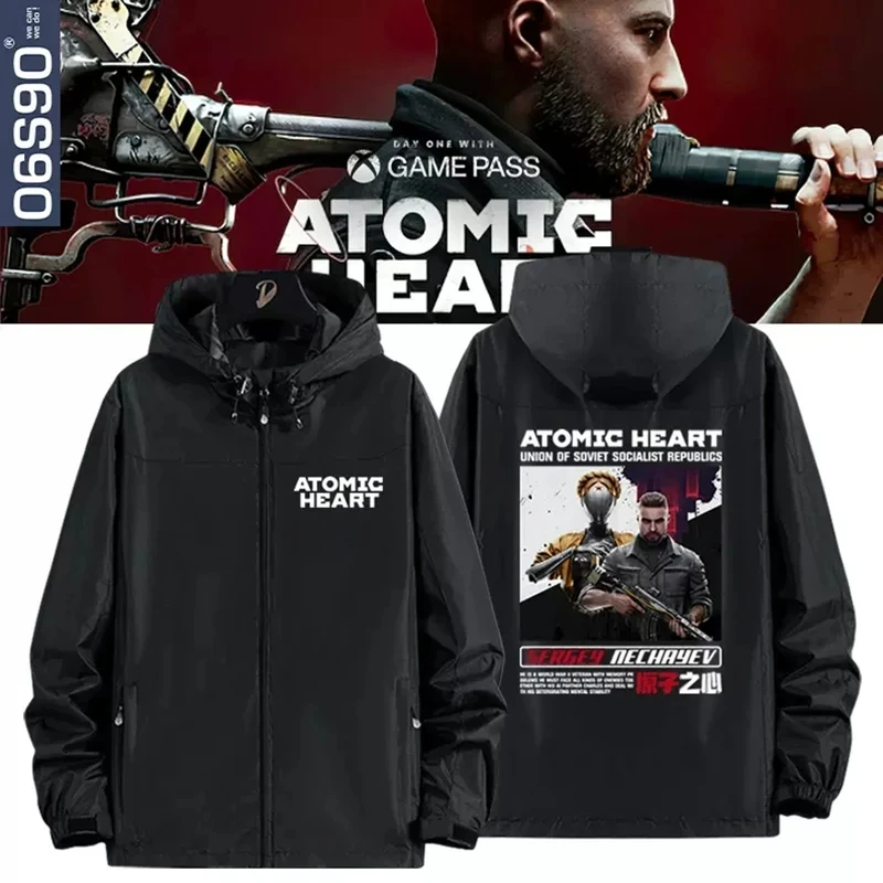 

2023 New Game Atomic Heart Cosplay Costumes Adult Outdoor Cycling Jacket Twins Robot Sports Sweatshirt Hoodie Plus Size