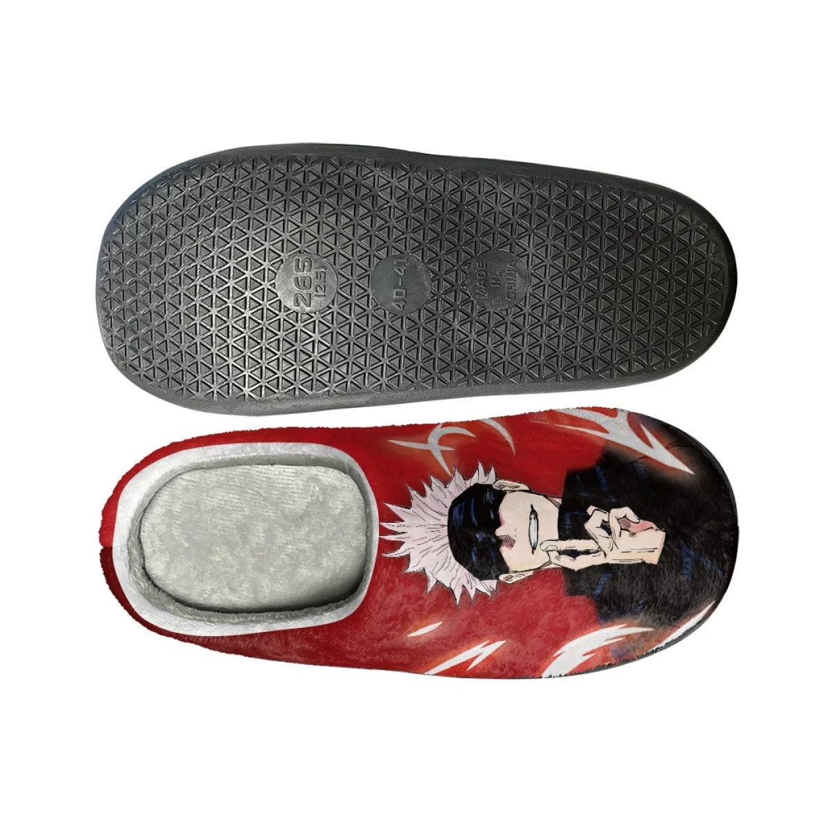 Cartoon Japan Anime Design Women's Home Cotton Slippers Casual Slip-on Loafers Indoor Bedroom Soft Slides Autumn Winter Sandales