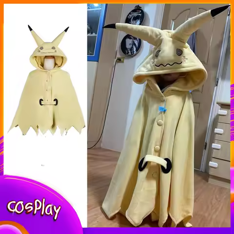 Mimikyu Cosplay Costume Anime Dress Up Clothes Halloween Party Comic-con Carnival Clothing Outfit Props Kids Adult Gifts Girl