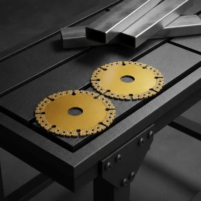 Vacuum Brazed Diamond Saw Blade Fast Smooth Cutting for Steel Metal Stone Cast Iron Rebar Aluminum Construction Projects