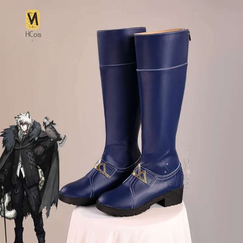 

Arknights SilverAsh the Reignfrost Cosplay Shoes Footwear Men Adult Halloween Party Costumes Accessory HCos