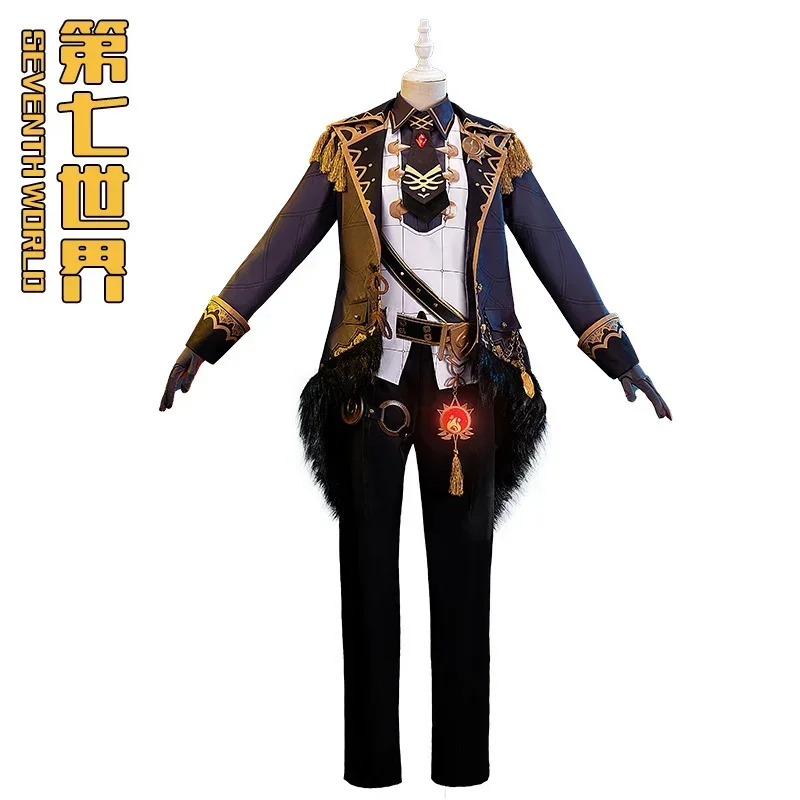 Game Animation Genshin Impact Diluc Ragnvindr Character Full Set Of Cosplay Two-dimensional Game Clothing Suit Christmas Gift