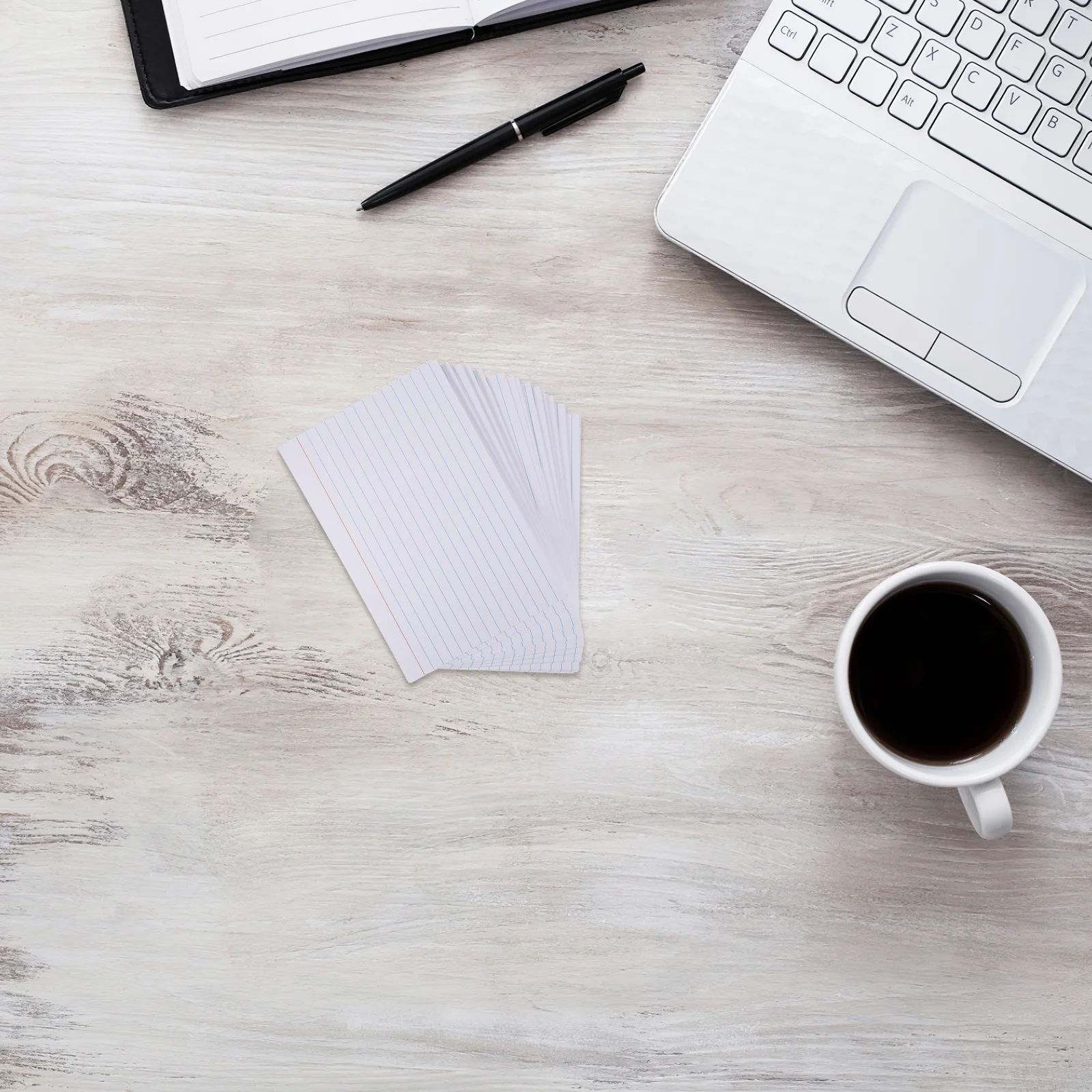 

200pcs Index Cards Blank Lined Notepaper For Students Portable Study Flashcards School Office Use Note Pads For Work Study