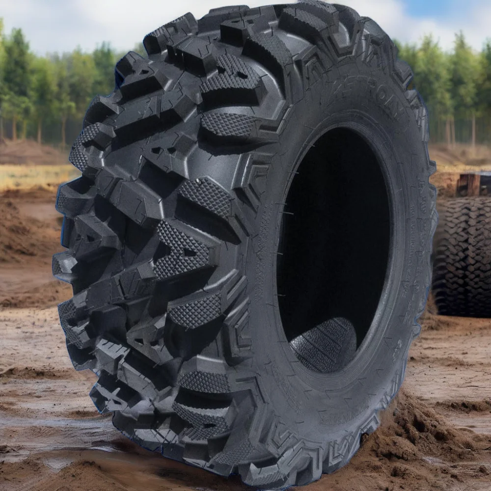 ATV tires offer a wide footprint for excellent traction ATV