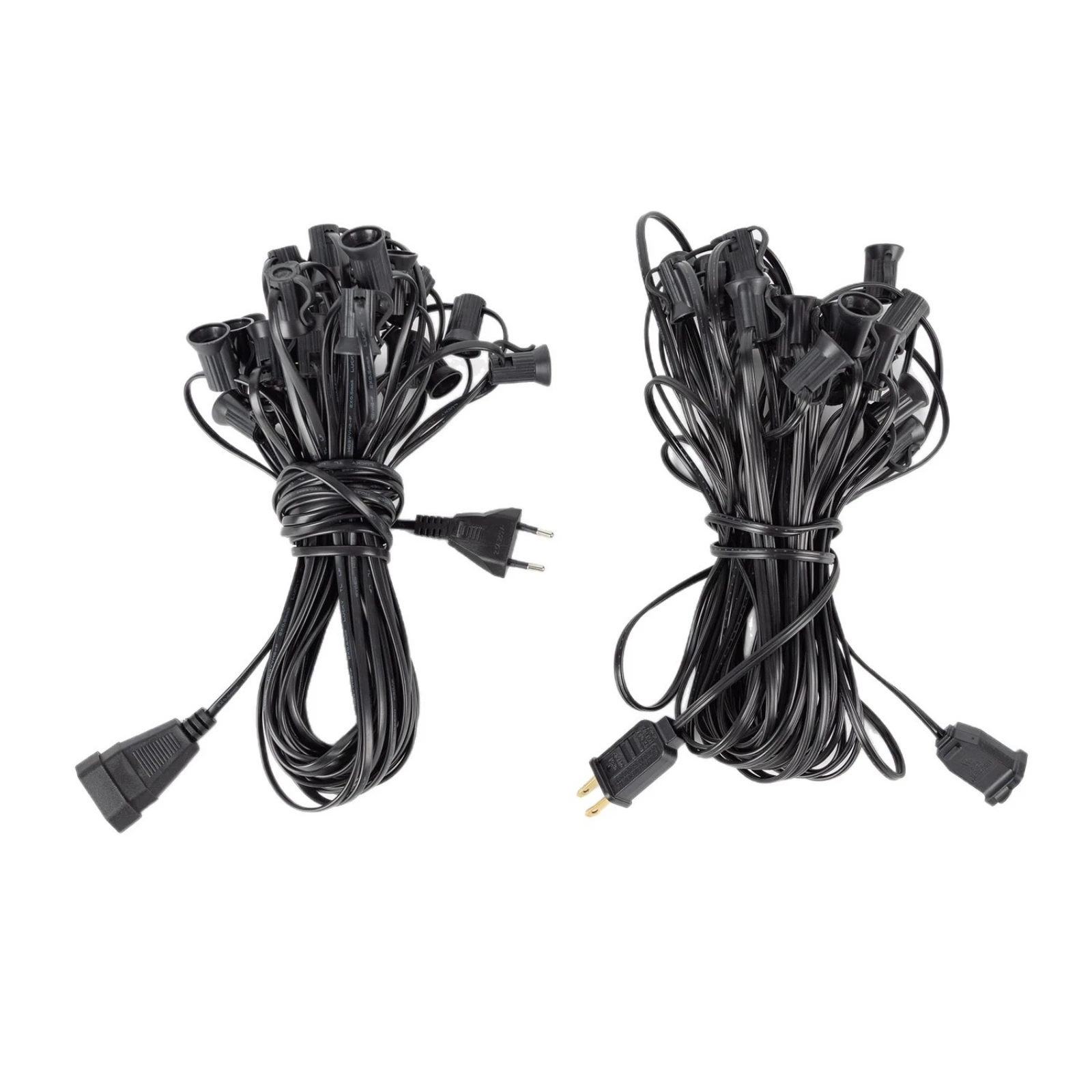 IP44 Waterproof LED String Cable With 10/15/25/48 E12 Sockets Base For Outdoor Holiday Garland Wedding Lighting Garden Decor