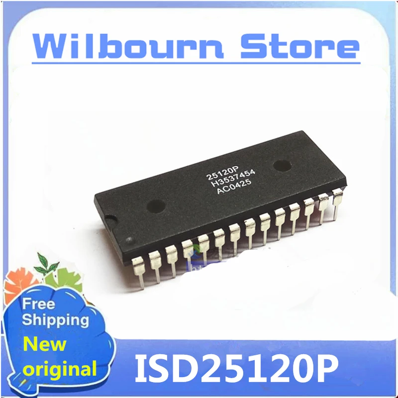 10PCS/LOT ISD25120P ISD25120   DIP-28  in stock