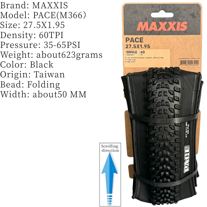 MAXXIS PACE M366 Ultraleichter Mountainbike-Reifen mit Stahldraht, verschiedene Größen 24/26/27,5/29 Zoll 1,95/2,1, einzelner MTB-Ersatzreifen – Detail 11