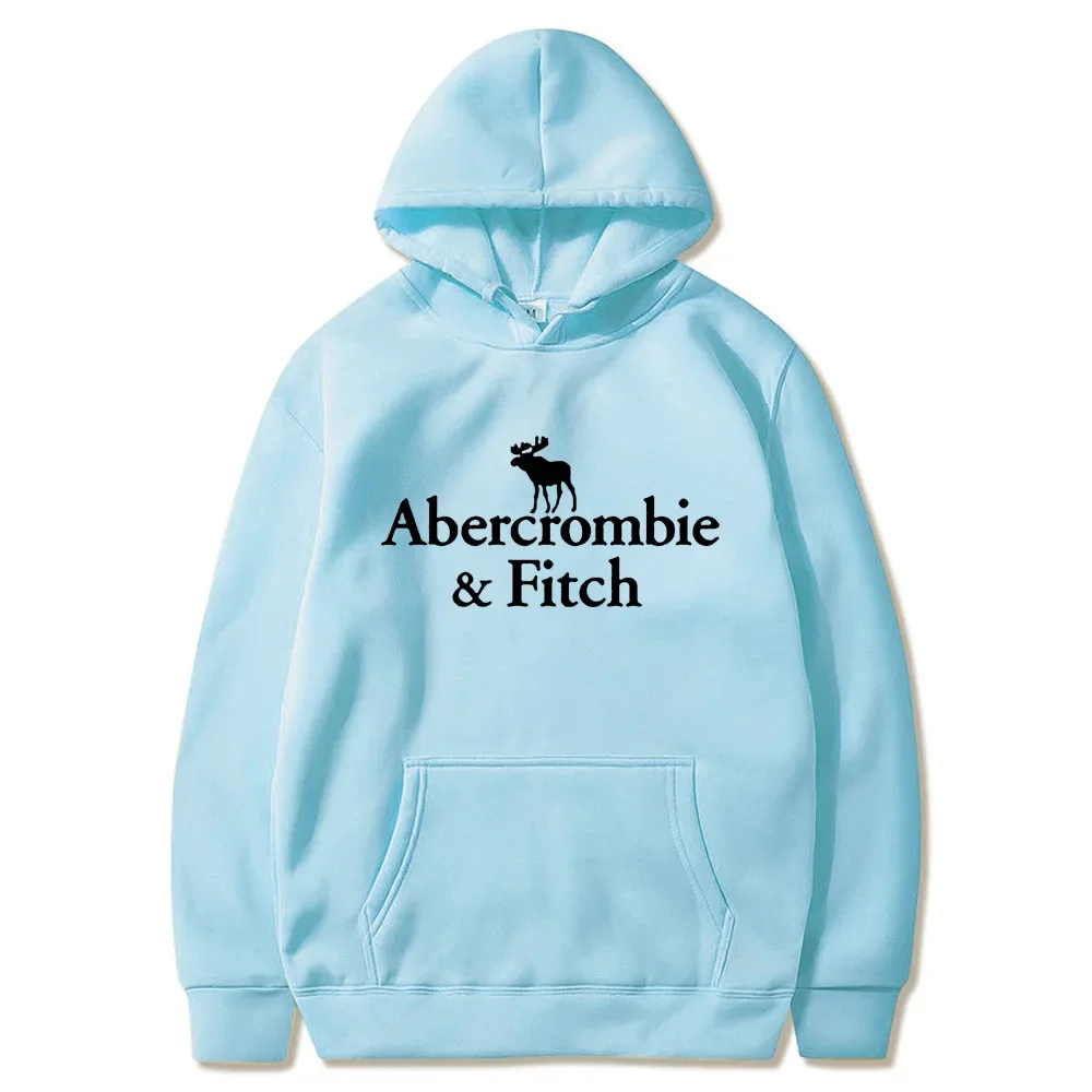 Abercrombie-Sudadera con capucha de manga larga para mujer, ropa de calle informal de alta calidad, para correr, moda diaria