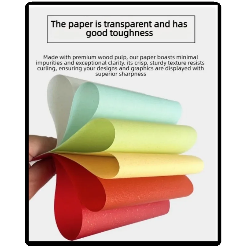120gsm Scattered Gold Flakes Vellum Paper A3 A4 A5 A6 Translucent Tracing Paper Wedding Packaging Divider Sheets