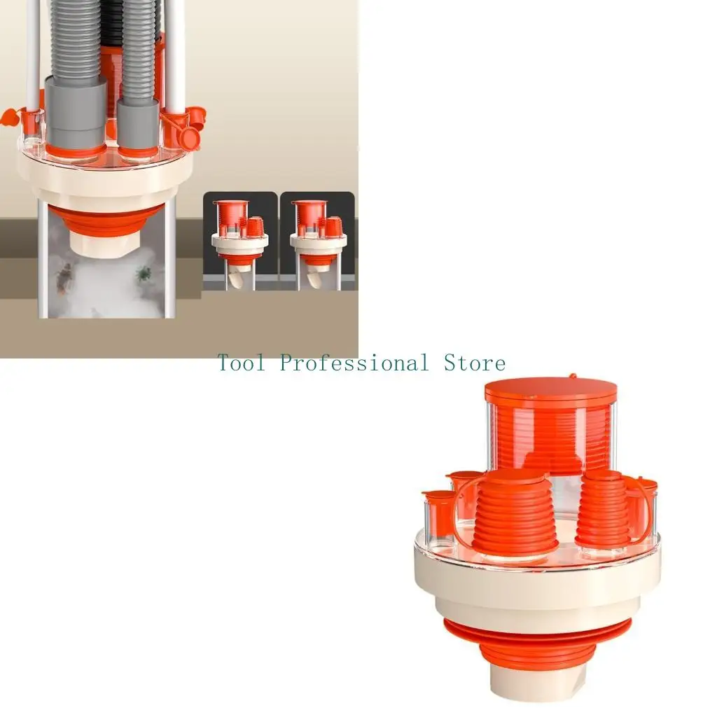 

57QF Pipe Joint Plug Efficient Solution Bathroom Drain Pipe Plug Simple Installation