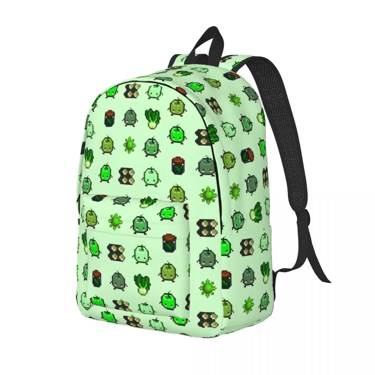 Green Junimo Set College Bag Stardew Valley Couple Kawaii Weekend Picnic Birthday Retro Washable Laptop Bag