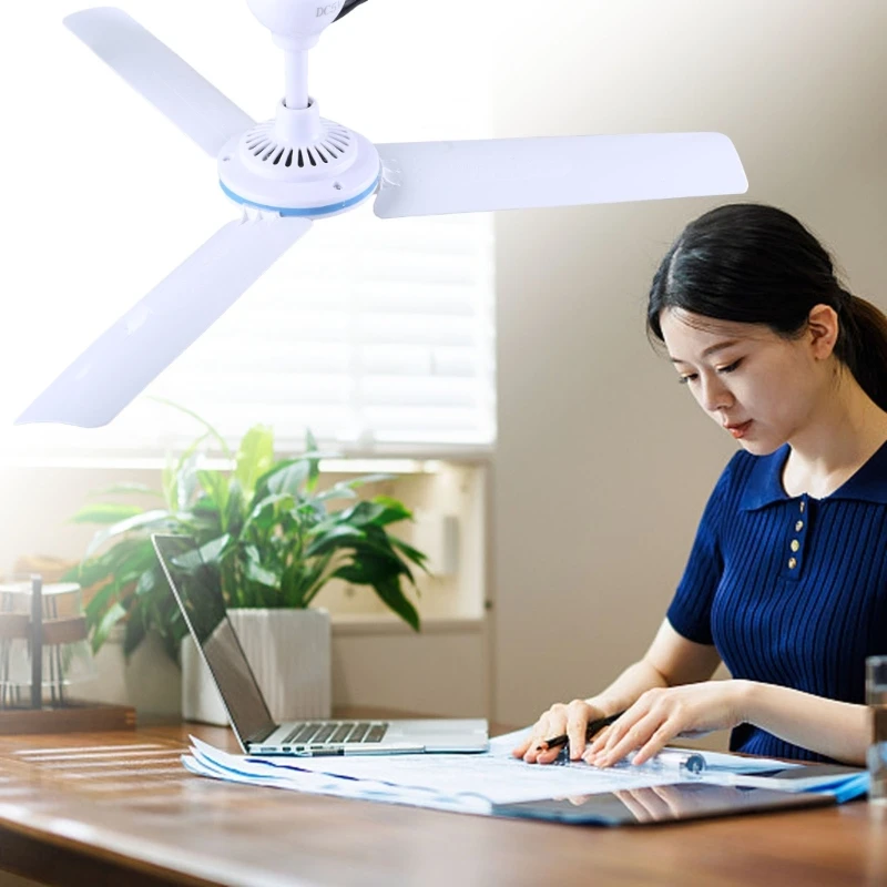 Ventilador teto USB 19 polegadas com interruptores Ventilador suspensão USB para dormitório acampamento