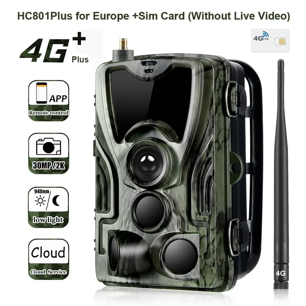 camara-de-rastreo-con-aplicacion-gratuita-servicio-en-la-nube-vigilancia-de-caza-de-vida-silvestre-4g-movil-celular-30mp-4k-camara-inalambrica-impermeable-hc801pro-entrega-rapida-4-6-dias-llegada-envio-gratuito