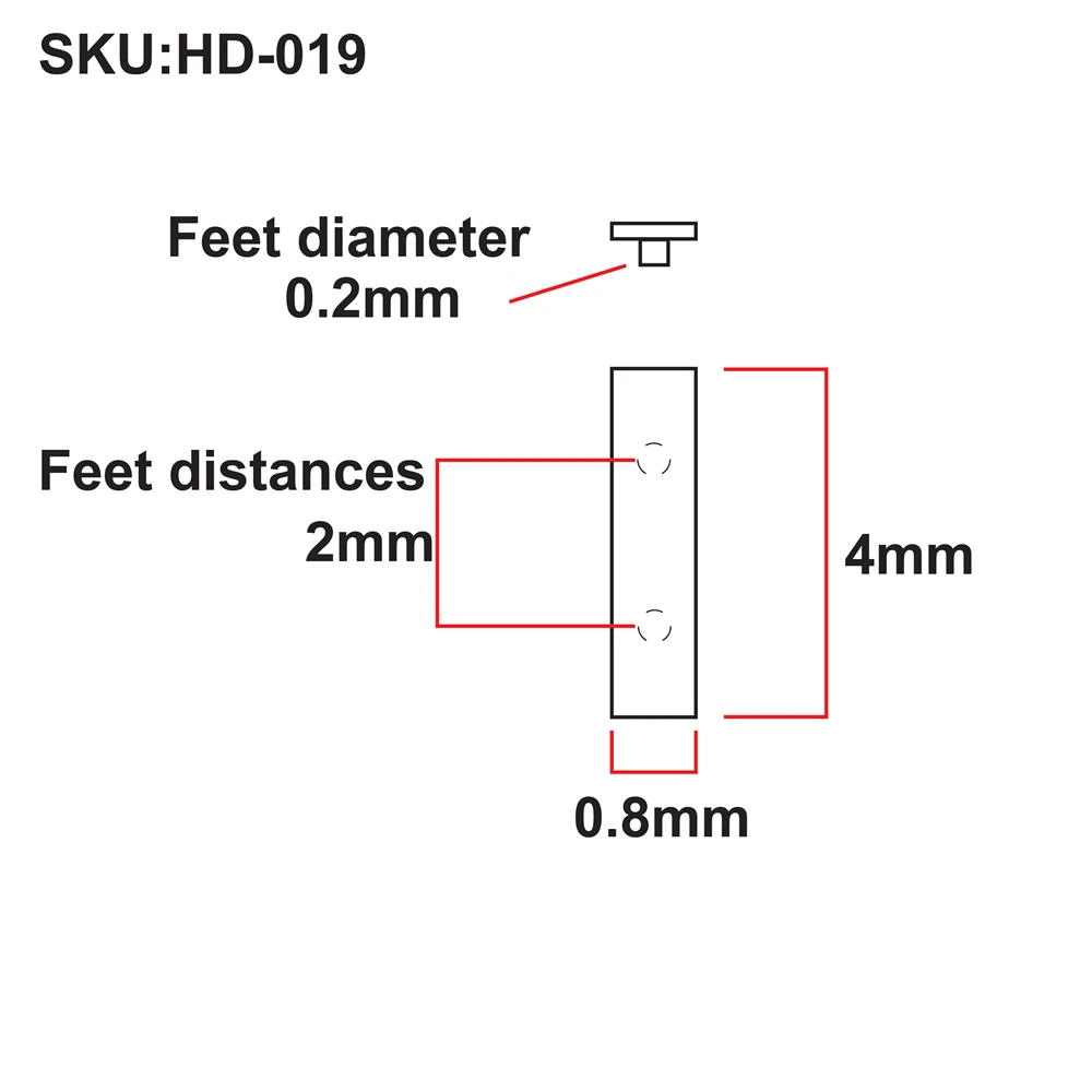 مؤشر ساعة الاتصال الهاتفي المعدني ، دبوس صانع الساعة ، لون أسود ، شكل مستطيلي ، بدون لوم