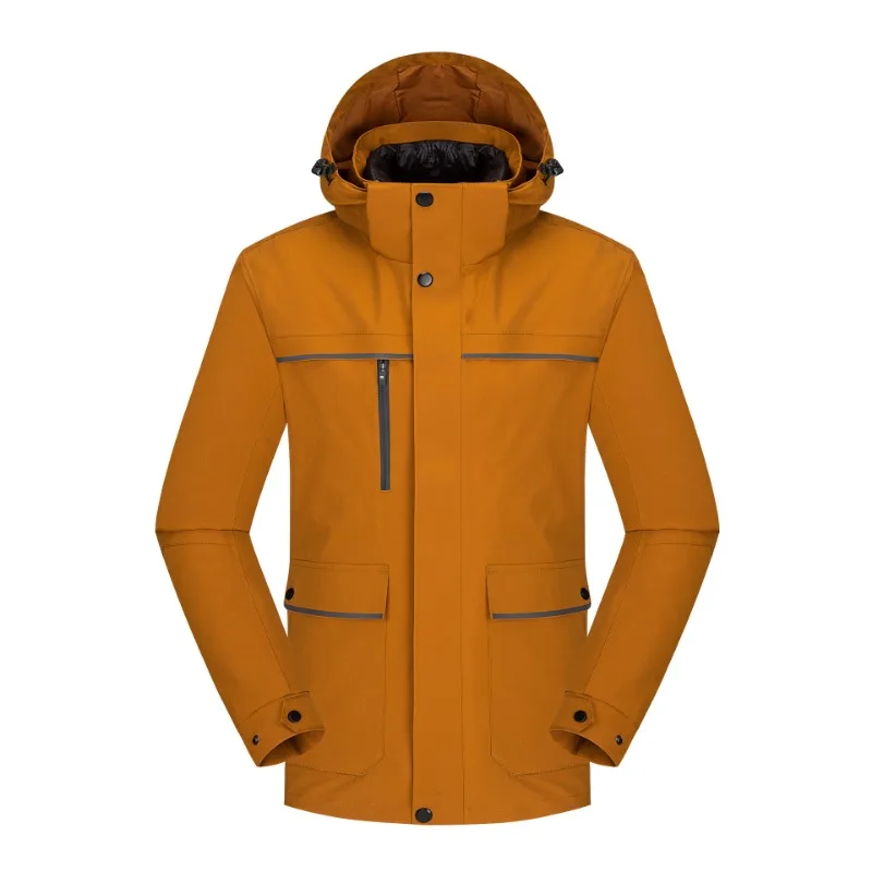 New style outdoor thickened wind-proof warm down jacket mountaineering clothing breathable cold-resistant camping clothing