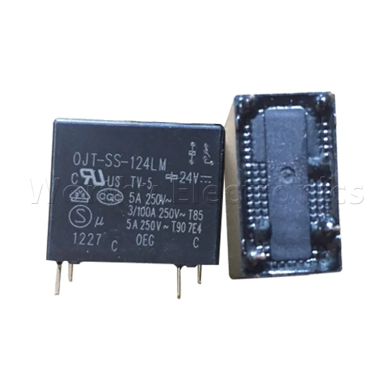 Free shipping 10pcs/lot relay 24VDC 5A 4PIN  OJT-SS-124LM