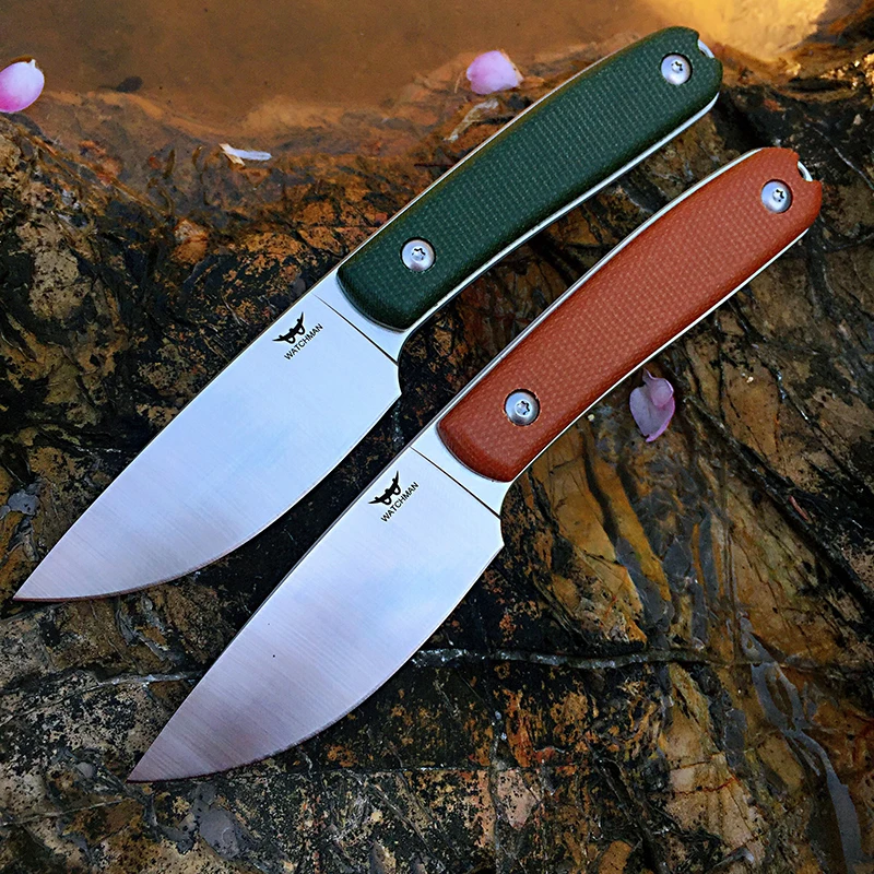 WF205 Fixed Blade Bushcraft Knife Full tang Hunting Straight Knives Camping tactical Survival Knife Tool