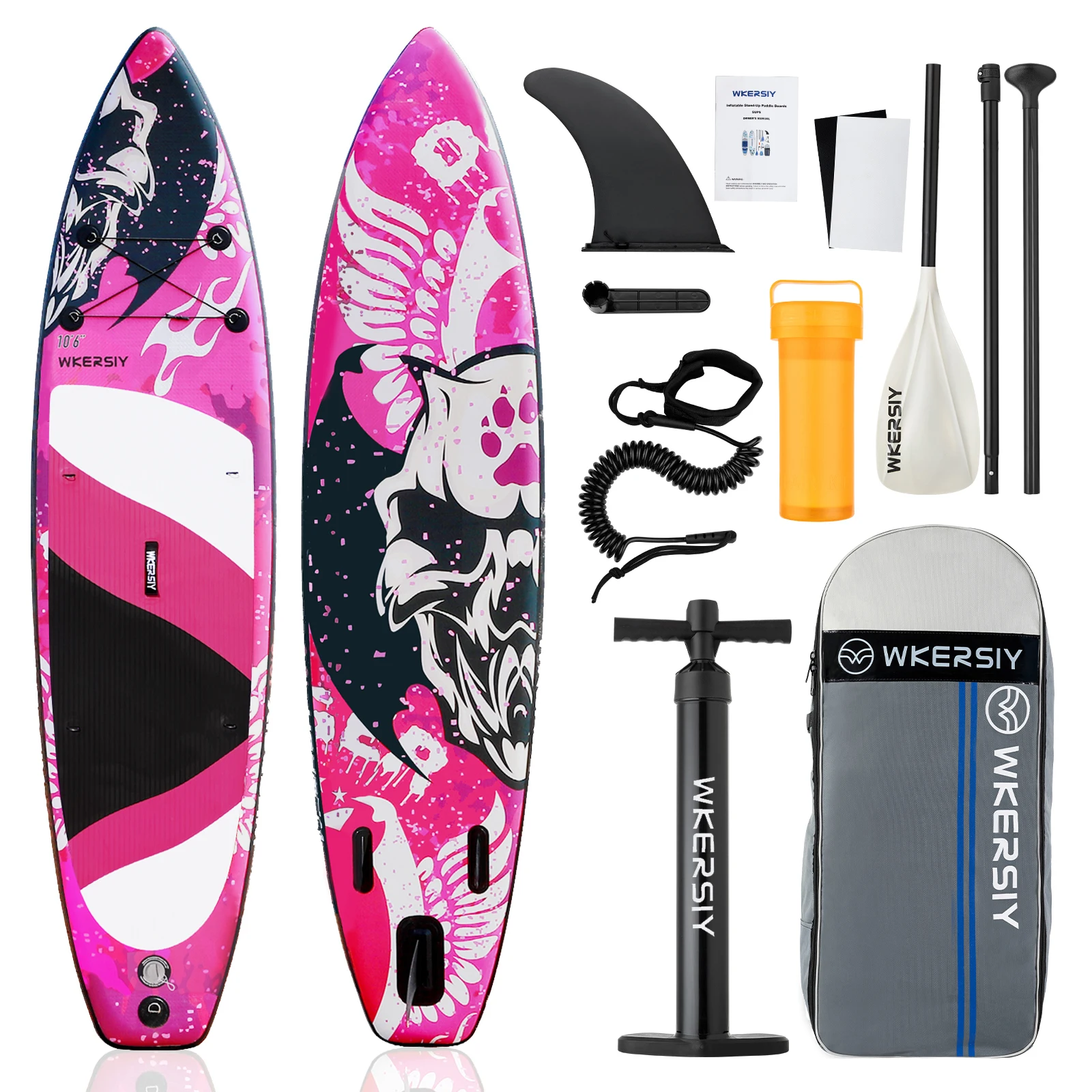 ISUP inflatable paddle board stand up paddleboard surfboard Pink 320*79CM